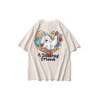 画像2: Unisex  cartoon printed oversized T-shirt   男女兼用コミックドッグプリント半袖Tシャツ (2)