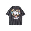 画像8: Unisex  cartoon printed oversized T-shirt   男女兼用コミックドッグプリント半袖Tシャツ (8)