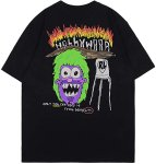 画像2: Unisex street bf wind monkey graffiti compassionateT-shirt   男女兼用 ウィンドモンキーグラフィティ半袖Tシャツ (2)
