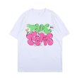 画像2: Unisex  Travis Scott's same short-sleevedT-shirt   ユニセックス男女兼用カウズレターロゴ半袖Tシャツ (2)