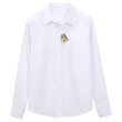 画像4: Cat embroidery long sleeve blouse shirt　猫刺繍長袖白ホワイトブラウス　シャツ (4)