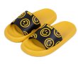 画像1: Cartoon Smiling Face flip flops soft bottom sandals slippers   ユニセックスコミックスマイル スマイリー プラットフォーム フリップフロップ サンダル シャワーサンダル ビーチサンダル 男女兼用 (1)