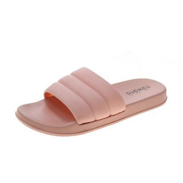 画像1: Women  Candy Color soft bottom flat Sandals slippers shower sandals　フラットキャンディーカラーシンプル スリッパ　サンダル　シャワーサンダル (1)