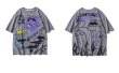 画像3:  Unisex tom and jerry＆ Skull graphics short-sleevedT-shirt スカル  男女兼用ユニセックストムとジェリー&スカル グラフィック半袖Tシャツ (3)