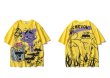 画像1:  Unisex tom and jerry＆ Skull graphics short-sleevedT-shirt スカル  男女兼用ユニセックストムとジェリー&スカル グラフィック半袖Tシャツ (1)