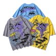 画像8:  Unisex tom and jerry＆ Skull graphics short-sleevedT-shirt スカル  男女兼用ユニセックストムとジェリー&スカル グラフィック半袖Tシャツ (8)