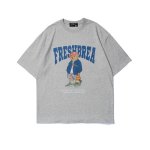 画像2: Take a walk bear print short-sleeved short-sleeved T-shirt　 男女兼用ユニセックスウォーキング熊ベアプリント半袖Tシャツ (2)