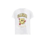 画像6: Unisex Smile &　Four-leaf clover-print cotton-jersey T-shirt　四つ葉のクローバー スマイリー スマイル ニコちゃん ＆ハート コットンTシャツ (6)