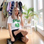 画像4: Unisex Smile &　Four-leaf clover-print cotton-jersey T-shirt　四つ葉のクローバー スマイリー スマイル ニコちゃん ＆ハート コットンTシャツ (4)