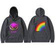 画像6: Unisex  Gooba Rainbow Shark Teeth Hooded Sweatshirt 男女兼用 グーバレインボーシャークフード フーディトレーナーパーカースウェットシャツ  (6)