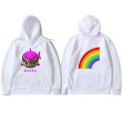 画像3: Unisex  Gooba Rainbow Shark Teeth Hooded Sweatshirt 男女兼用 グーバレインボーシャークフード フーディトレーナーパーカースウェットシャツ  (3)