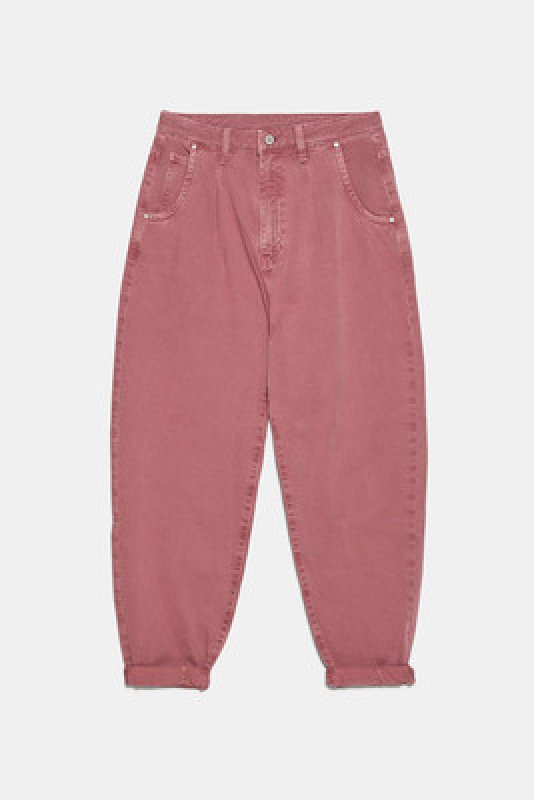 画像5: Womens Slouchy Relaxed High Rise Denim Fit Pants スラウチー ハイウエスト デニム フィットパンツ ワイドパンツ (5)