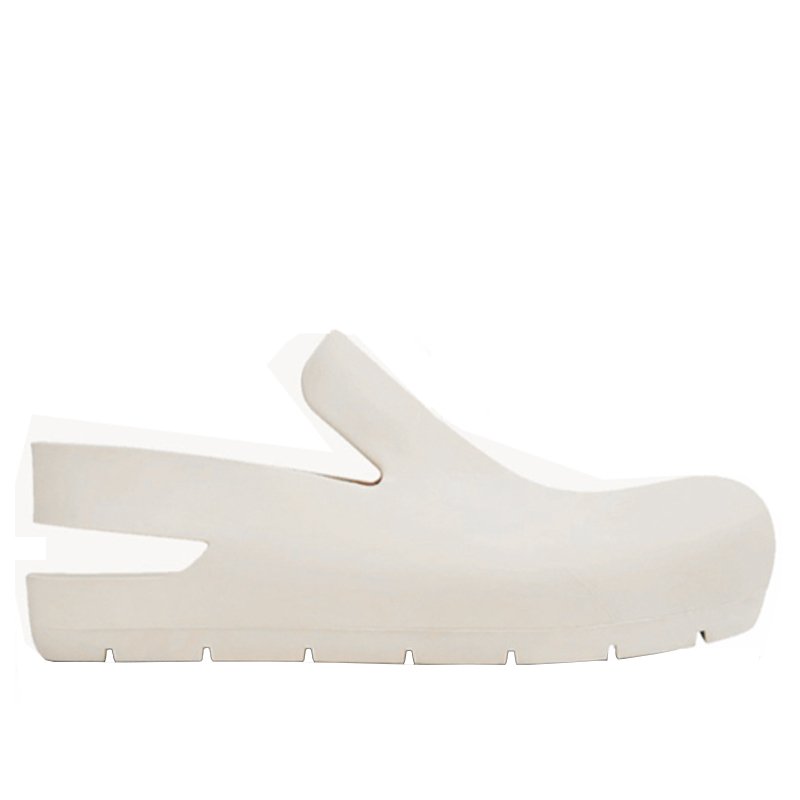 画像4: women's casual  toe caps waterproof rain boots jelly white plastic flat sandals pumps shoes  ゼリープラスチックバックストラップ 防水 フラット サンダル パンプスシューズ　 (4)
