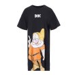 画像1:  Snow White and the Seven Dwarfs Long T-shirt Dress　白雪姫と7人の小人ロングTシャツ型ドレス 半袖 スウェット ワンピース (1)