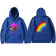 画像2: Unisex  Gooba Rainbow Shark Teeth Hooded Sweatshirt 男女兼用 グーバレインボーシャークフード フーディトレーナーパーカースウェットシャツ  (2)