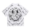 画像2: Unisex Paisley pattern & smile short sleeve T-shirt 　男女兼用ユニセックスペイズリー＆スマイル  半袖Tシャツ (2)