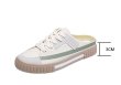 画像5: Women's Canvas Half Lace-up flat sneaker sandals　キャンバス レースアップ フラット フラットハーフスニーカー サンダル スリッポン (5)