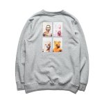 画像3: Unisex   trendy cartoon hedging round neck sweater T-shirt　 男女兼用ユニセックスコミックプリント スウェットトレーナ Tシャツ (3)