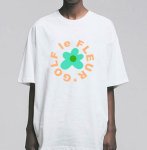 画像4: Unisex small GOLF flower joint Short Sleeve T-shirt   シャツ男女兼用  ユニセックス フラワープリント半袖Tシャツ (4)