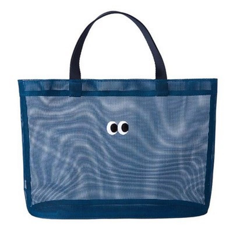 画像3: unisex Mesh large-capacity Eco tote shoulder bag with eyeballs　目玉付きメッシュラージサイズエコトートショルダーバック　ユニセックス 男女兼用 (3)