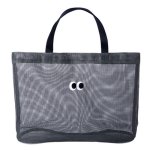 画像1: unisex Mesh large-capacity Eco tote shoulder bag with eyeballs　目玉付きメッシュラージサイズエコトートショルダーバック　ユニセックス 男女兼用 (1)
