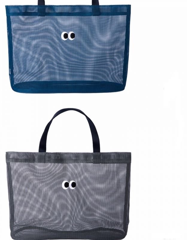 画像5: unisex Mesh large-capacity Eco tote shoulder bag with eyeballs　目玉付きメッシュラージサイズエコトートショルダーバック　ユニセックス 男女兼用 (5)