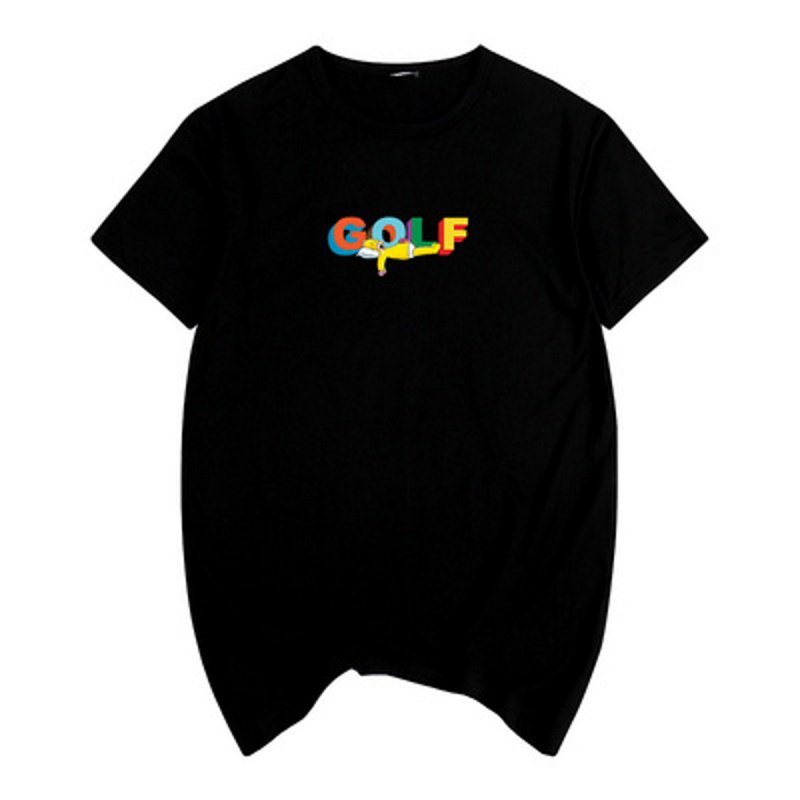 画像1: Unisex GOLF 3D Tyler the creator  Simpson short-sleeved T-shirt 　ホーマー男女兼用  ユニセックス ゴルフ×ホーマーシンプソン半袖Tシャツ (1)