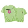 画像2:  Unisex Simpson x Donut Print Short Sleeve T-shirt    男女兼用  ユニセックス シンプソン×ドーナツプリント 半袖Tシャツ (2)