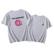画像4:  Unisex Simpson x Donut Print Short Sleeve T-shirt    男女兼用  ユニセックス シンプソン×ドーナツプリント 半袖Tシャツ (4)