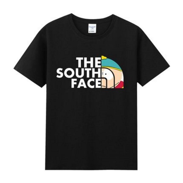 画像1: Unisex  the south face &cartoon short-sleeved T-shirt 　男女兼用  ユニセックス THE SOUTH FACE＆コミック半袖Tシャツ (1)