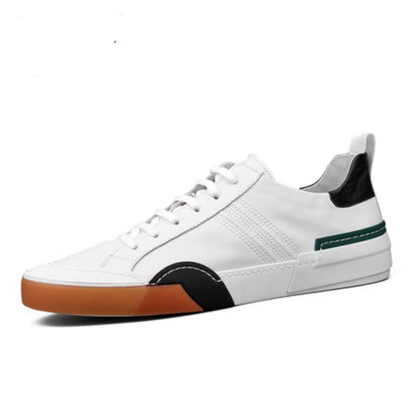 画像1: Genuine leather lace-up sneakers  レースアップ 本革レザースニーカー (1)