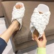 画像4: mesh Woven slippers sandals shoes   メッシュ 編み込みフラット サンダル スリッパ   シューズ　 (4)