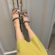 画像6: daisy fairy style one-toe braided stiletto  sandals shoes   デイジー&ラインストーン付きフェアリースタイルヒールサンダル スリッパ   シューズ　 (6)