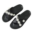 画像3: Women  pearl cross wear sandals and slippers　パール付きクロスフラットサンダル 　スリッパ (3)