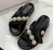 画像8: Women  pearl cross wear sandals and slippers　パール付きクロスフラットサンダル 　スリッパ (8)