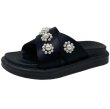 画像1: Women  pearl cross wear sandals and slippers　パール付きクロスフラットサンダル 　スリッパ (1)