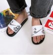画像4: Smoking monogram flip flops soft bottom sandals slippers   ユニセックス男女兼用 スモーキングモノグラムペイントプラットフォーム フリップフロップ  シャワー ビーチ サンダル  (4)