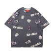 画像1: Tom & Jerry Hip hop Men and Women tshirts トム＆ジェリー トムとジェリー オーバーサイズ 総柄プリントTシャツ 男女兼用 ユニセックス (1)