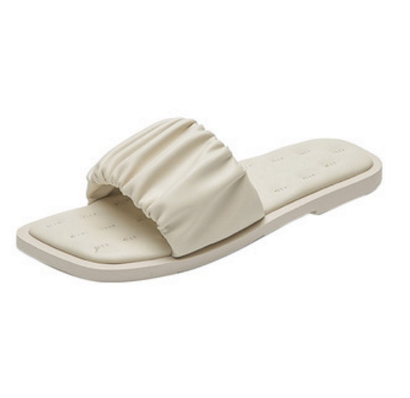 画像1: fairy style flat soft bottom sandals and slippers shoes   フラットソフトレザーフェアリーサンダル  スリッパ シューズ　 (1)