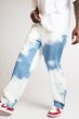 画像4: Mens Tie-dyed Denim Straight-fit Pant Washed Comfort　 ユニセックス 男女兼用タイダイ絞り染め デニムパンツ  (4)