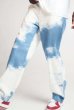 画像1: Mens Tie-dyed Denim Straight-fit Pant Washed Comfort　 ユニセックス 男女兼用タイダイ絞り染め デニムパンツ  (1)