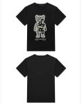 画像2: Unisex Paisley bear print short sleeve T-shirt   ユニセックス 男女兼用 ペイズリー  バンダナ柄  ベア 熊 ブロークンハートプリント半袖Tシャツ (2)