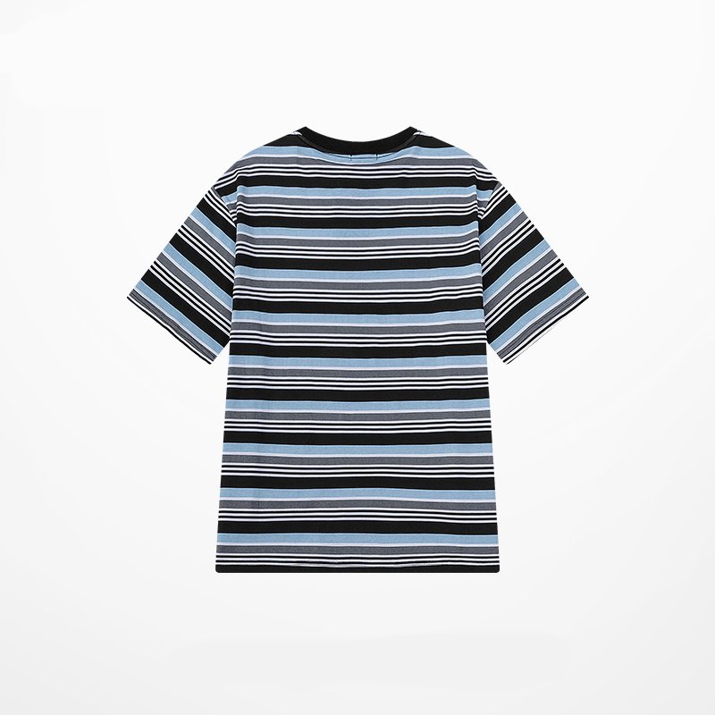 画像2: Unisex half-sleeved striped t-shirt ユニセックス 男女兼用 ストライプ ボーダー半袖Tシャツ (2)