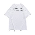 画像4: Unisex hand-painted graffiti small dinosaur print t-shirt　ユニセックス 男女兼用グラフィック 恐竜プリント 半袖Tシャツ (4)
