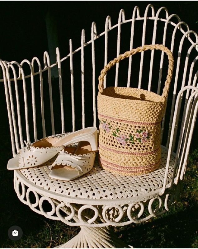 画像8: raffia hand-woven  bucket basket bag one-shoulder tote  bag  ラフィア編みバケットかご 籠ショルダー トートバックトート ショルダーバッグ (8)