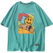 画像1: Unisex smiling gingerbread print short sleeve T-shirt   ユニセックス 男女兼用スマイルジンジャーブレッドマンプリント半袖Tシャツ (1)