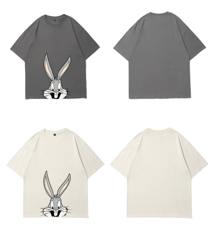 画像8: Unisex Bugs Bunny print short sleeve T-shirt   ユニセックス 男女兼用バッグスバニー プリント半袖Tシャツ (8)
