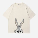 画像5: Unisex Bugs Bunny print short sleeve T-shirt   ユニセックス 男女兼用バッグスバニー プリント半袖Tシャツ (5)