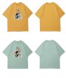 画像7: Unisex Bugs Bunny ＆Carrot print short sleeve T-shirt   ユニセックス 男女兼用バッグスバニー &キャロットプリント半袖Tシャツ (7)