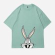 画像3: Unisex Bugs Bunny print short sleeve T-shirt   ユニセックス 男女兼用バッグスバニー プリント半袖Tシャツ (3)